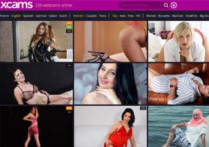 Popular pay porn site for live sex shows.